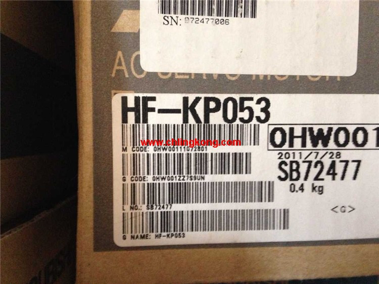 三菱低慣量小功率伺服馬達(dá)HF-KP053